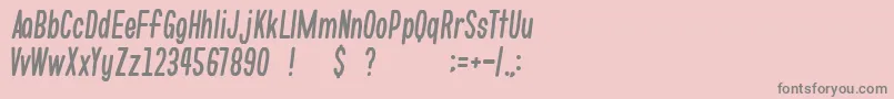 Шрифт gomarice whats love – серые шрифты на розовом фоне