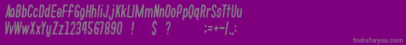 gomarice whats love Font – Gray Fonts on Purple Background