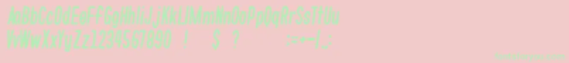gomarice whats love Font – Green Fonts on Pink Background