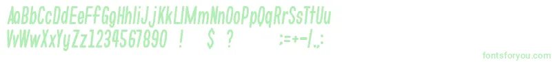 gomarice whats love Font – Green Fonts on White Background