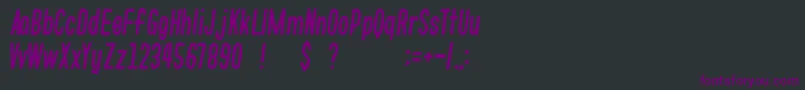 gomarice whats love Font – Purple Fonts on Black Background