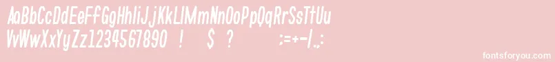 gomarice whats love Font – White Fonts on Pink Background