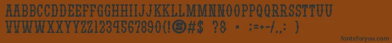 gomarice yatsurano western Font – Black Fonts on Brown Background