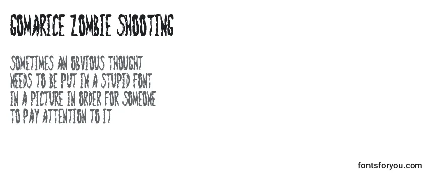 Review of the Gomarice zombie shooting Font