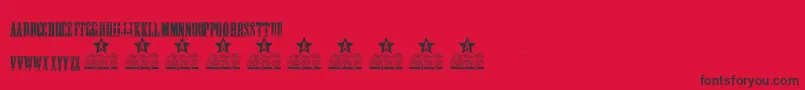 GONNA GETHA PERSONAL USE Font – Black Fonts on Red Background