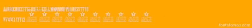 GONNA GETHA PERSONAL USE Font – Pink Fonts on Orange Background
