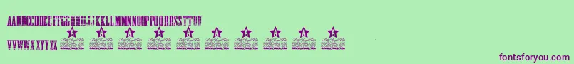 GONNA GETHA PERSONAL USE Font – Purple Fonts on Green Background