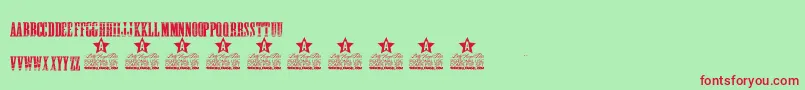 GONNA GETHA PERSONAL USE Font – Red Fonts on Green Background