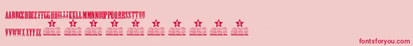 GONNA GETHA PERSONAL USE Font – Red Fonts on Pink Background
