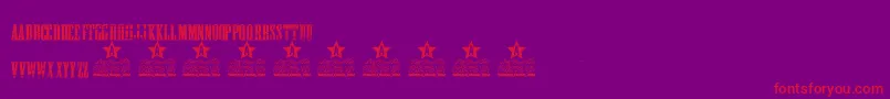 GONNA GETHA PERSONAL USE Font – Red Fonts on Purple Background