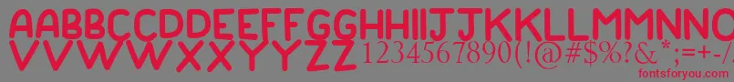 GOOD DADDY Font – Red Fonts on Gray Background
