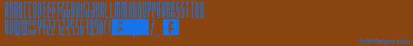 Awsm Font – Blue Fonts on Brown Background