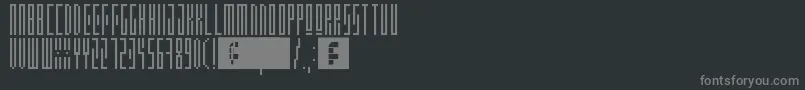 フォントAwsm – 黒い背景に灰色の文字