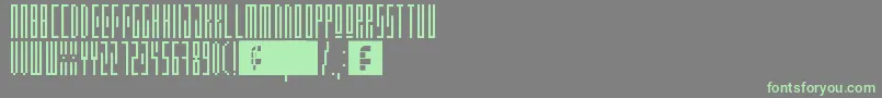 Fonte Awsm – fontes verdes em um fundo cinza