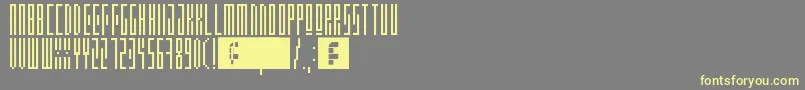 Awsm Font – Yellow Fonts on Gray Background