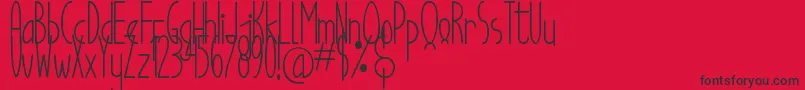 Good Egg Dafont Font – Black Fonts on Red Background