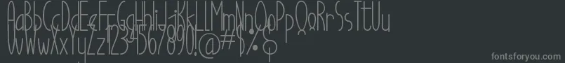 Good Egg Dafont Font – Gray Fonts on Black Background
