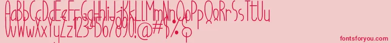 Шрифт Good Egg Dafont – красные шрифты на розовом фоне