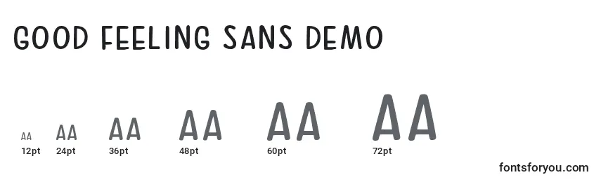 Good Feeling Sans Demo Font Sizes