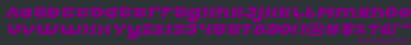 Good Morning Bold Italic Font – Purple Fonts on Black Background