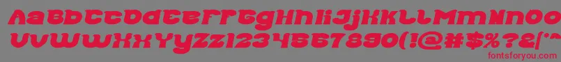 Good Morning Bold Italic Font – Red Fonts on Gray Background