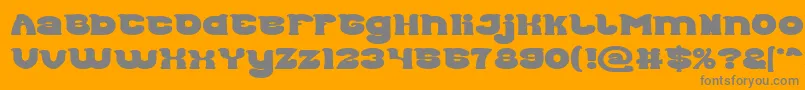 Good Morning Bold Font – Gray Fonts on Orange Background