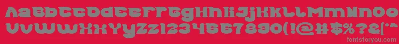 fuente Good Morning Bold – Fuentes Grises Sobre Fondo Rojo