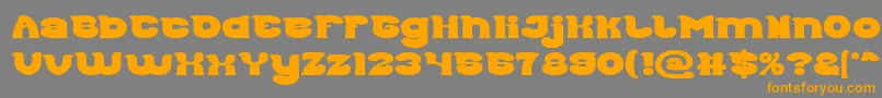 Police Good Morning Bold – polices orange sur fond gris