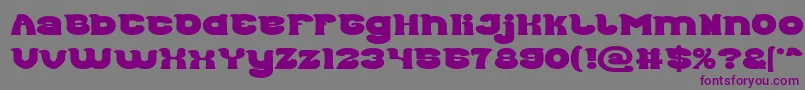Шрифт Good Morning Bold – фиолетовые шрифты на сером фоне