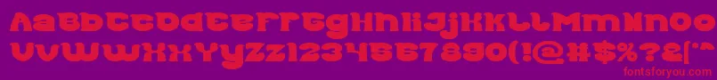 Good Morning Bold Font – Red Fonts on Purple Background