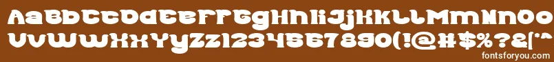 Good Morning Bold Font – White Fonts on Brown Background