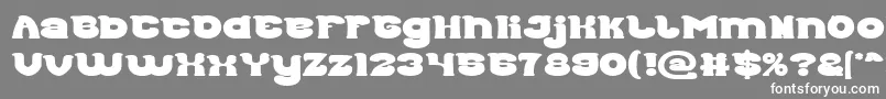 フォントGood Morning Bold – 灰色の背景に白い文字