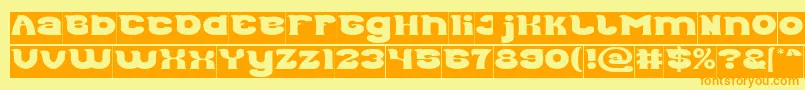 Good Morning Inverse Font – Orange Fonts on Yellow Background