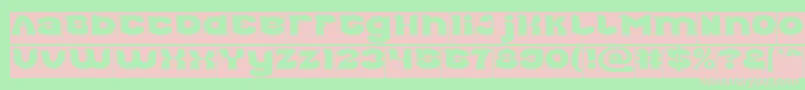 Good Morning Inverse Font – Pink Fonts on Green Background