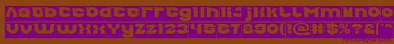 Good Morning Inverse Font – Purple Fonts on Brown Background