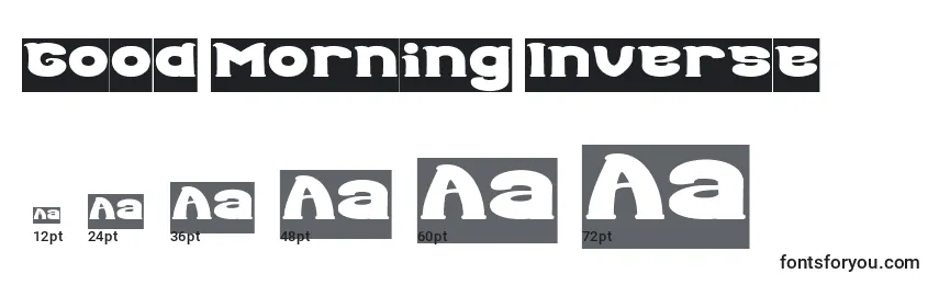 Good Morning Inverse Font Sizes