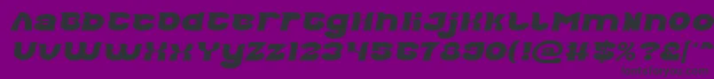 fuente Good Morning Italic – Fuentes Negras Sobre Fondo Morado