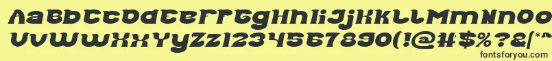 Więcej informacji o czcionce Good Morning Italic Czcionka Good Morning Italic – czarne czcionki na żółtym tle