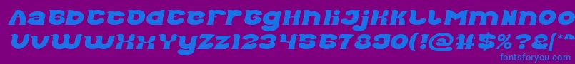 fuente Good Morning Italic – Fuentes Azules Sobre Fondo Morado