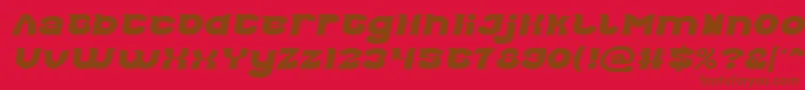 Good Morning Italic Font – Brown Fonts on Red Background
