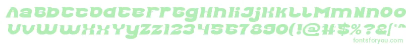 Good Morning Italic Font – Green Fonts on White Background