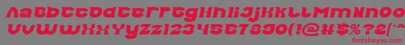 フォントGood Morning Italic – 赤い文字の灰色の背景