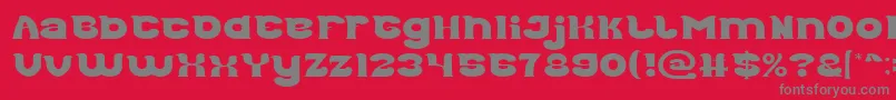 fuente Good Morning Light – Fuentes Grises Sobre Fondo Rojo