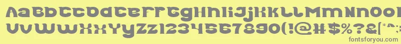 Police Good Morning Light – polices grises sur fond jaune