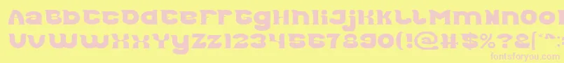 Good Morning Light Font – Pink Fonts on Yellow Background