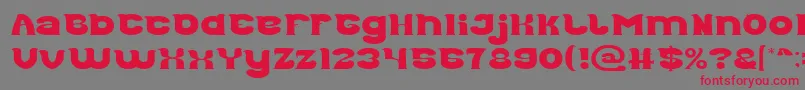 Police Good Morning Light – polices rouges sur fond gris