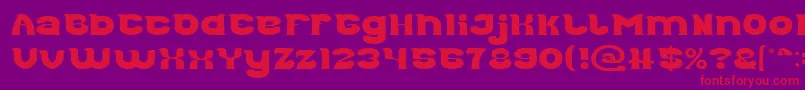 Good Morning Light Font – Red Fonts on Purple Background