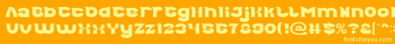 fuente Good Morning Light – Fuentes Amarillas Sobre Fondo Naranja