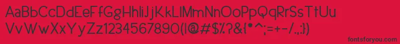 UrbanEleganceBold Font – Black Fonts on Red Background