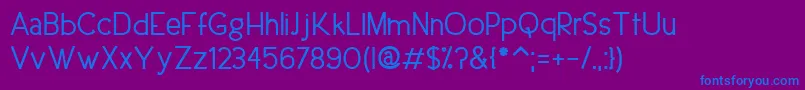 UrbanEleganceBold Font – Blue Fonts on Purple Background